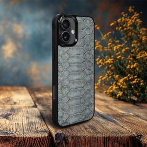 Накладка SkinBacker Python Scales для Apple iPhone 16 Plus Серый