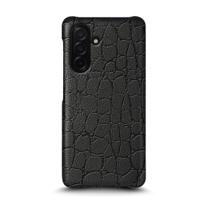 Кожаная накладка Stenk Reptile для Samsung Galaxy A26 Чёрный