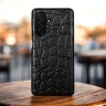 Кожаная накладка Stenk Reptile Cover для Samsung Galaxy A26 Чёрный