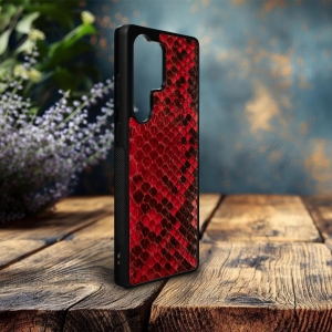 Накладка SkinBacker Mini Python Scales для Samsung Galaxy S25 Ultra Червоний