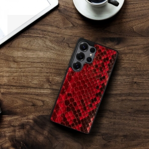 Накладка SkinBacker Mini Python Scales для Samsung Galaxy S25 Ultra Червоний