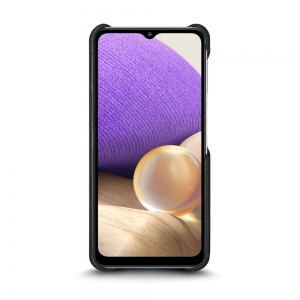 Шкіряна накладка Stenk Reptile Cover для Samsung Galaxy A32 Чорна