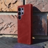Накладка Stenk Cover Crazy Horse для Samsung Galaxy S26 Ultra Красный