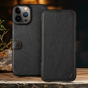 Чехол книжка Stenk Premium для Apple iPhone 13 Pro Чёрный