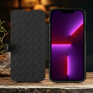 Чехол книжка Stenk Premium для Apple iPhone 13 Pro Чёрный