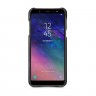 Кожаная накладка Stenk Cover для Samsung Galaxy A6 Plus (2018) Черный