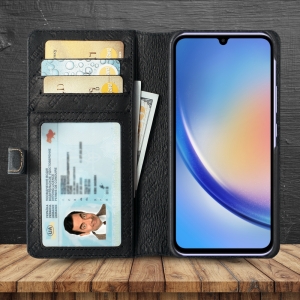 Чехол-портмоне Stenk Premium Wallet для Samsung Galaxy A34 Чёрный
