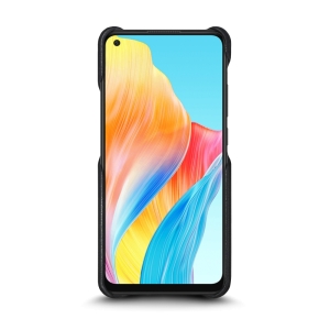 Шкіряна накладка Stenk Reptile Cover для OPPO A78 4G Чорна