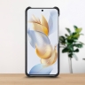 Кожаная накладка Stenk WoodBacker для HuaWei Honor 90 Чёрный