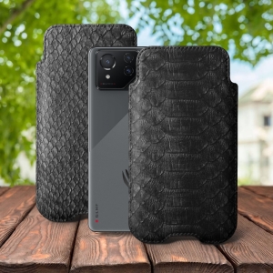 Футляр Stenk Sportage Python для ASUS ROG Phone 8 Чёрный