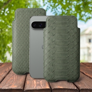 Футляр Stenk Sportage Python для Google Pixel 9 Pro Оливковий