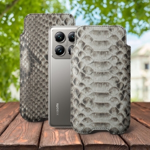 Футляр Stenk Sportage Python для Xiaomi 14T Pro Натуральный