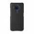Кожаная накладка Stenk Cover для Nokia 5.4 Чёрная