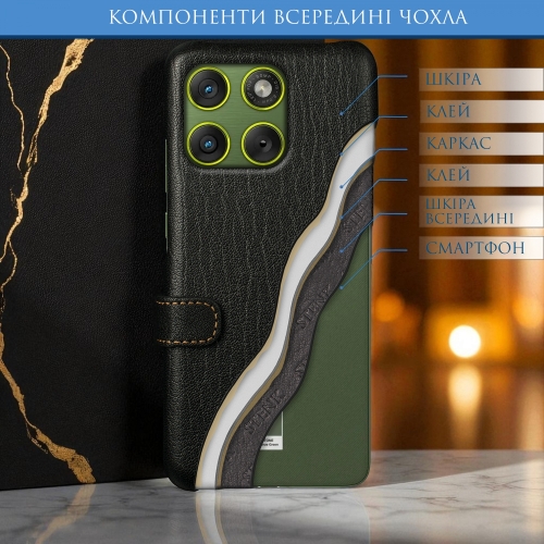 чохол-книжка на Motorola Edge 70 Чорний Stenk Premium фото 5
