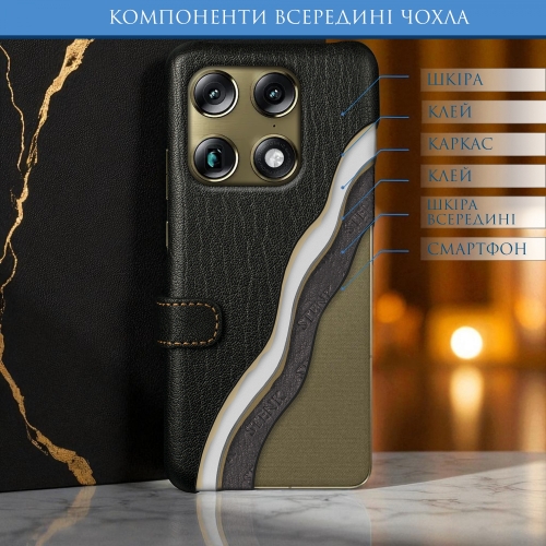 чехол-книжка на Motorola Signature Черный Stenk Premium фото 5