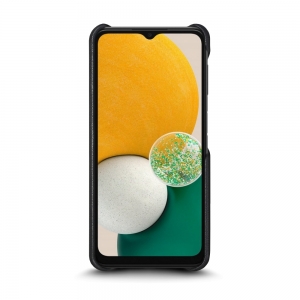 Шкіряна накладка Stenk Cover для Samsung Galaxy A13 Чорна
