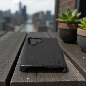 Шкіряна накладка Stenk Cover Samsung Galaxy S24 Ultra Чорна