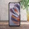 Кожаная накладка Stenk Cover для Motorola Edge 50 Neo Черный