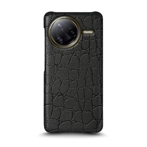 Шкіряна накладка Stenk Reptile для Xiaomi Poco F7 Ultra Чорний
