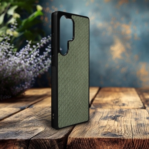 Накладка SkinBacker Mini Python Scales Samsung Galaxy S25 Ultra Оливковий