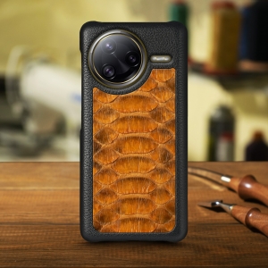 Накладка Stenk ExBacker Python Scales для Xiaomi Poco F7 Ultra Коричневый