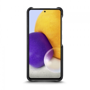 Шкіряна накладка Stenk Reptile Cover для Samsung Galaxy A72 Чорна