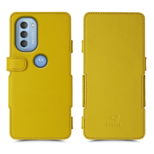 чехол-книжка на Motorola Moto G51 5G Желтый Stenk Prime фото 1