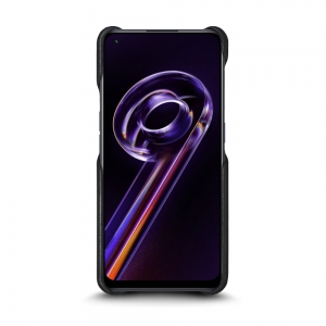 Шкіряна накладка Stenk Cover для Realme 9 Pro Plus Чорна
