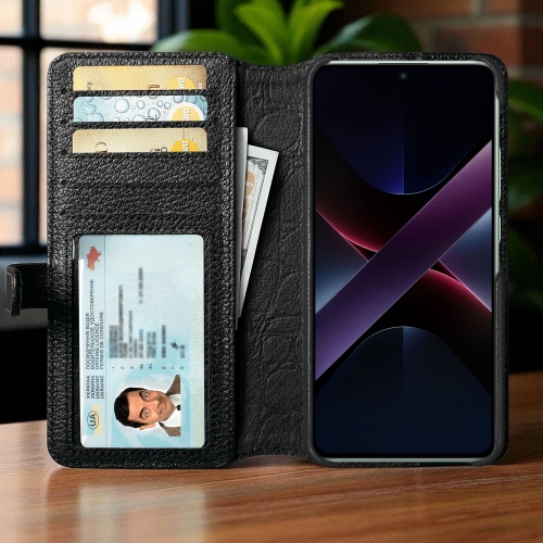чохол-гаманець на Xiaomi Poco X7 Pro Чорний Stenk Premium Wallet фото 2