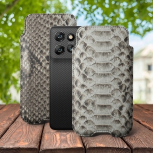 Футляр Stenk Sportage Python для Motorola ThinkPhone 25 Натуральный