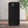 Кожаная накладка Stenk Reptile для Apple iPhone 16e Чёрный