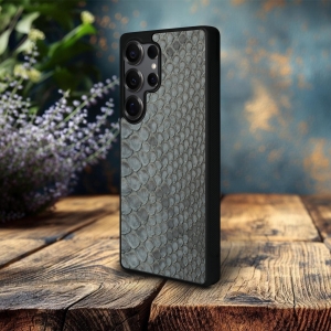 Накладка SkinBacker Mini Python Scales для Samsung Galaxy S25 Ultra Серый
