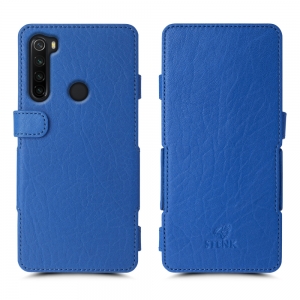 Чехол книжка Stenk Prime для Xiaomi Redmi Note 8 (2021) Ярко синий