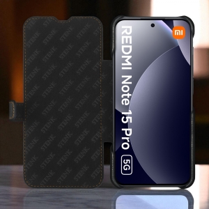 Чехол книжка Stenk Premium для Xiaomi Redmi Note 15 Pro 5G Чёрный