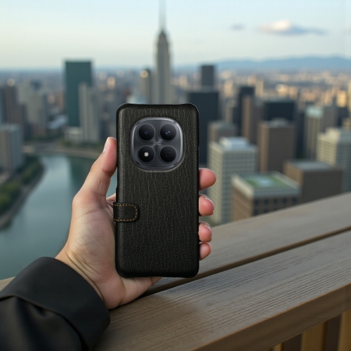 чехол-книжка на Xiaomi Redmi Note 15 Pro 5G Черный Stenk Premium фото 6