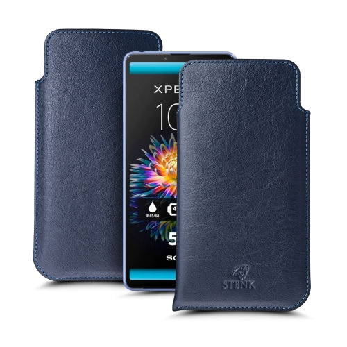 чехлы-футляры на Sony Xperia 10 III Синий Stenk Elegance фото 1