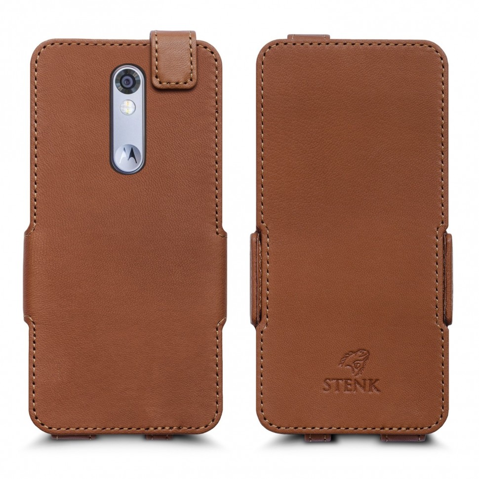 

Чехол флип Stenk Prime для Motorola DROID Turbo 2 Camel, Светло-коричневый