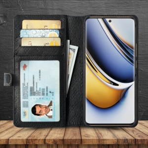Чехол-портмоне Stenk Premium Wallet для Realme 11 Pro Plus Чёрный
