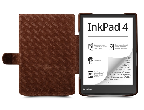 чохол-книжка на PocketBook Inkpad 4 Коричневий Stenk Premium фото 2
