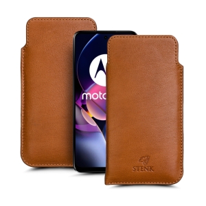 Футляр Stenk Elegance для Motorola Moto G54 Camel