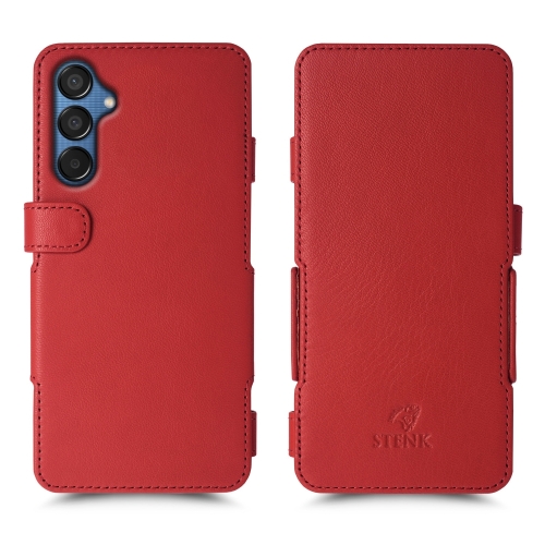 чехол-книжка на Samsung Galaxy M15 Красный  Prime фото 1