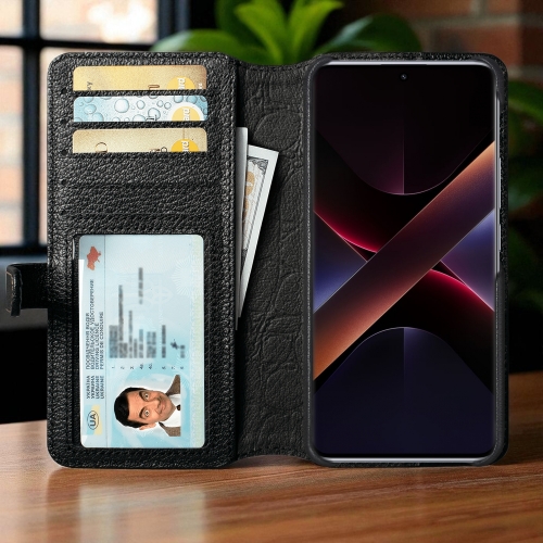 чохол-гаманець на Xiaomi Poco X7 Чорний Stenk Premium Wallet фото 2