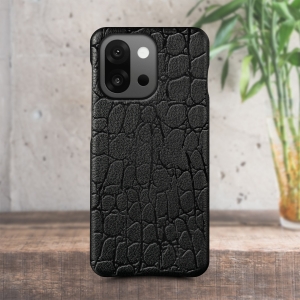 Шкіряна накладка Stenk Reptile для OnePlus 13T Чорний