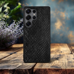 Накладка SkinBacker Mini Python Scales Samsung Galaxy S25 Ultra Чорний