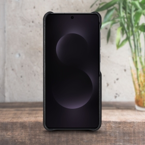 Шкіряна накладка Stenk Cover Samsung Galaxy S25 Edge Чорна