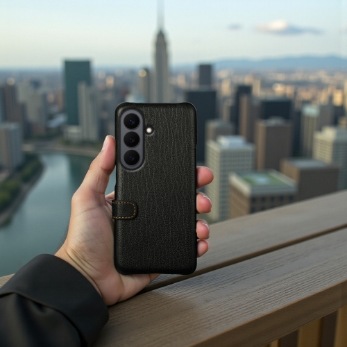 чехол-книжка на Samsung Galaxy S26 Черный Stenk Premium фото 6