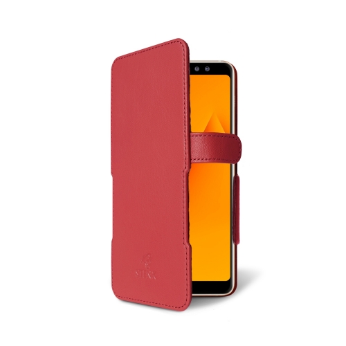 чехол-книжка на Samsung Galaxy A8 (2018) Красный Stenk Prime фото 2