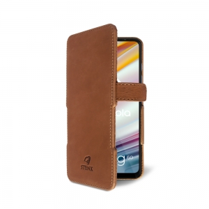 Чохол книжка Stenk Prime для Motorola Moto G60 Camel