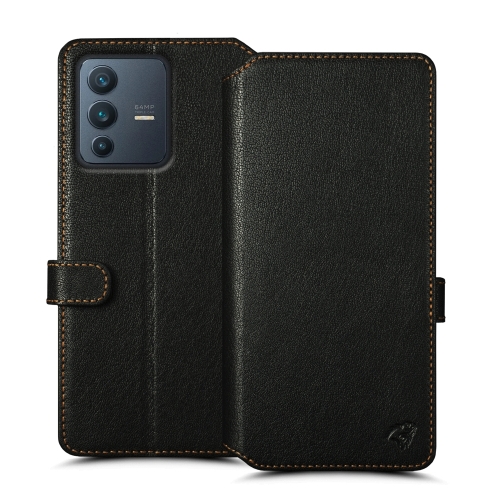 чехол-кошелек на Vivo V23 5G Черный Stenk Premium Wallet фото 1