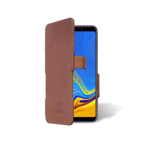 чехол-книжка на Samsung Galaxy A9 (2018) Светло-коричневый Stenk Prime фото 2